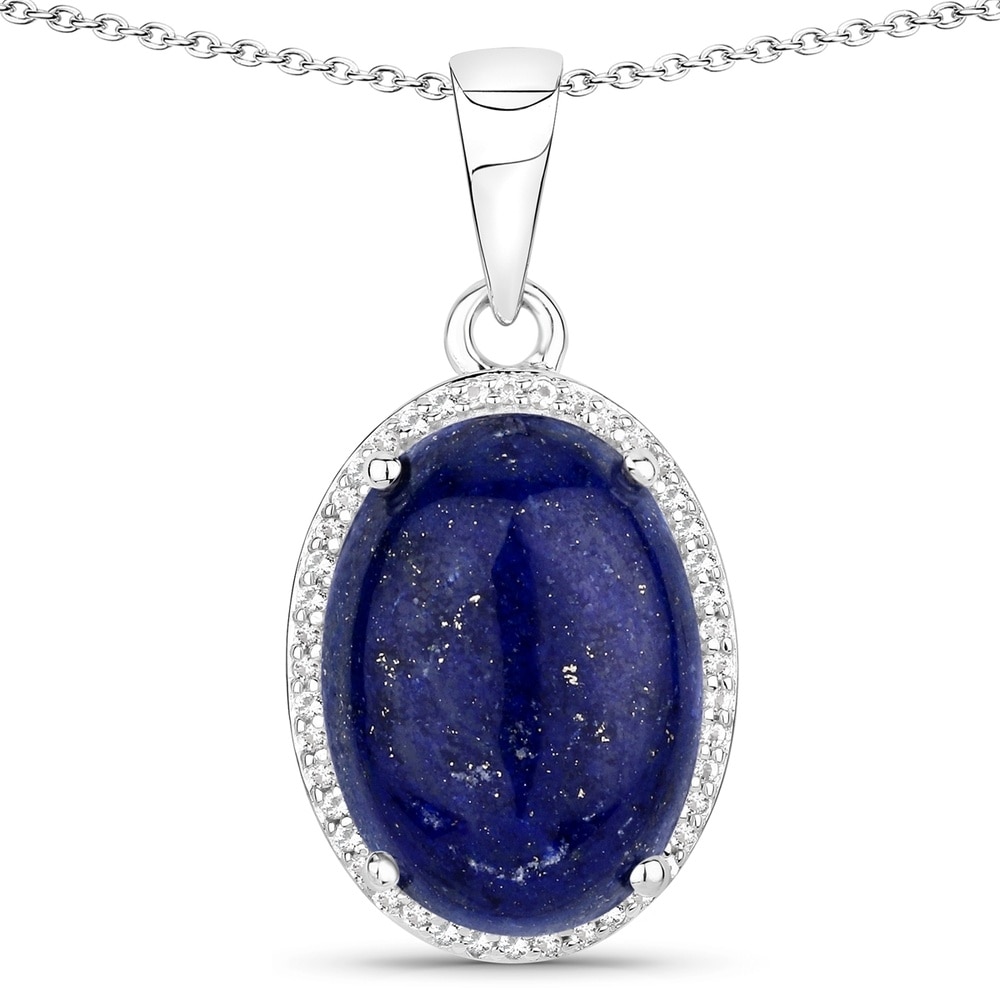 Rafaela Donata Chaîne Argent sterling Lapis-lazuli en Argent Bijoux