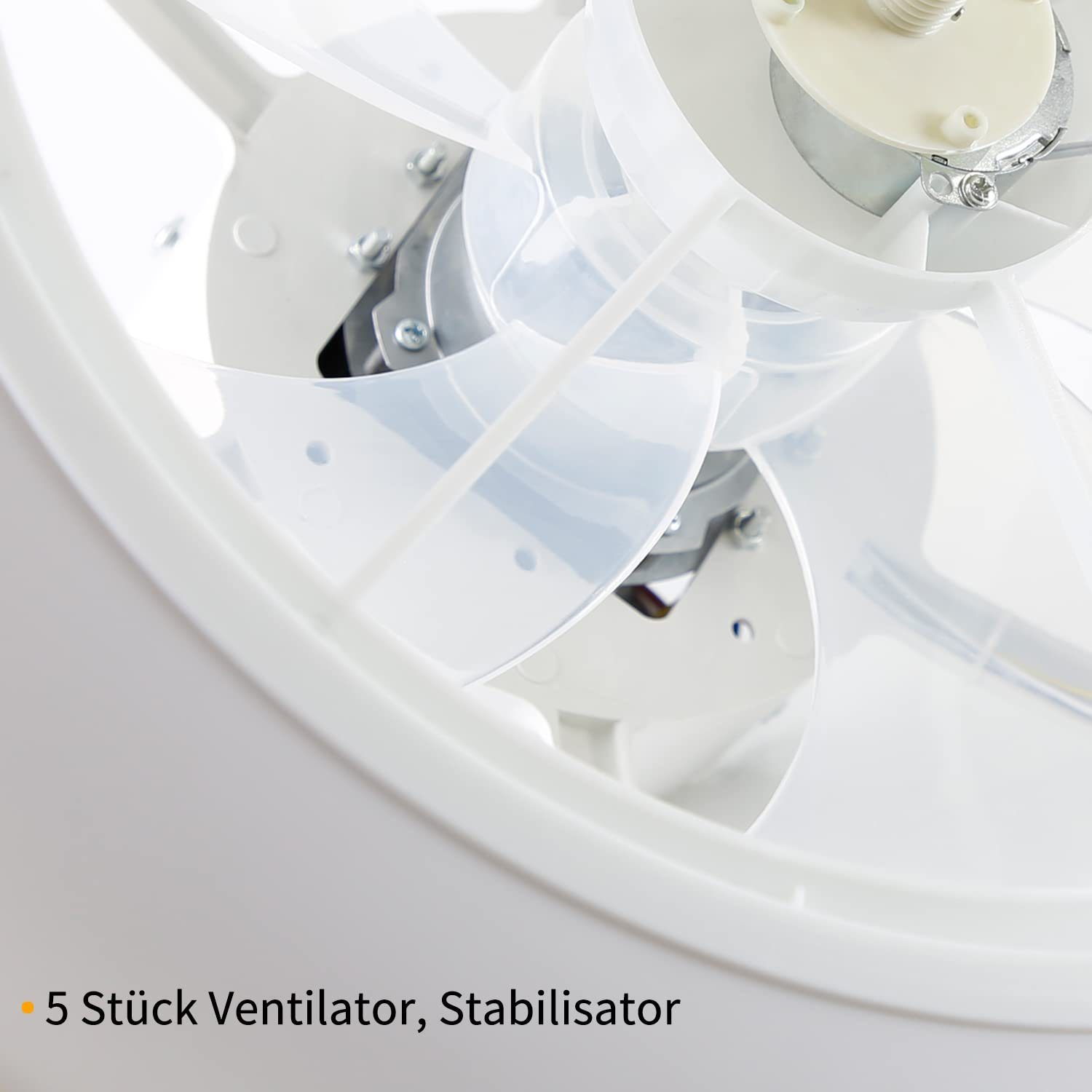 ZMH Deckenventilator Led mit Beleuchtung Fan Leise Fernbedienung Timer Dimmbar, 50 x 50 x 20 cm