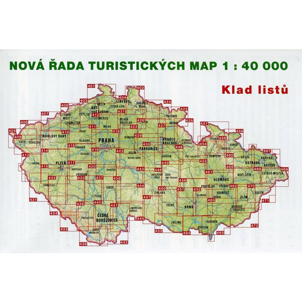 Wanderkarte Tschechien Doupovske hory, Podboransko 1 : 40 000 - Wanderkarte