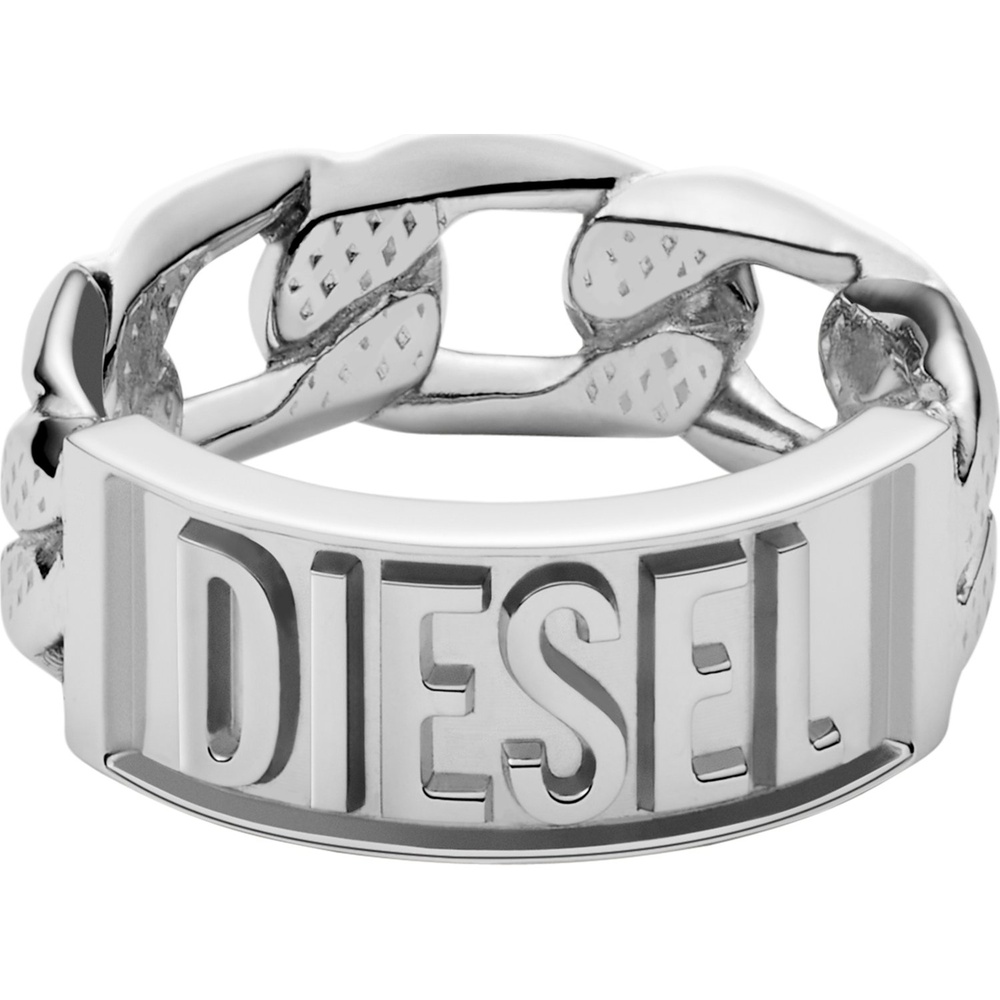 Diesel Bague pour hommes Acier inoxydable argent Bague