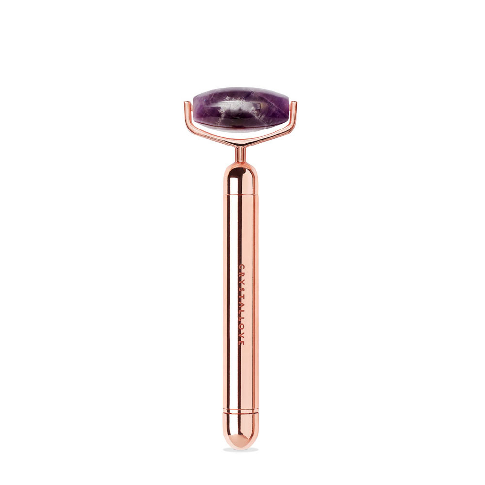 crystallove CRYSTALLOVE Vibrating amethyst roller