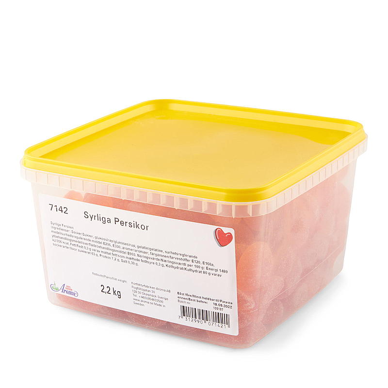 KnallGodt Syrlige fersken 2,2 kg