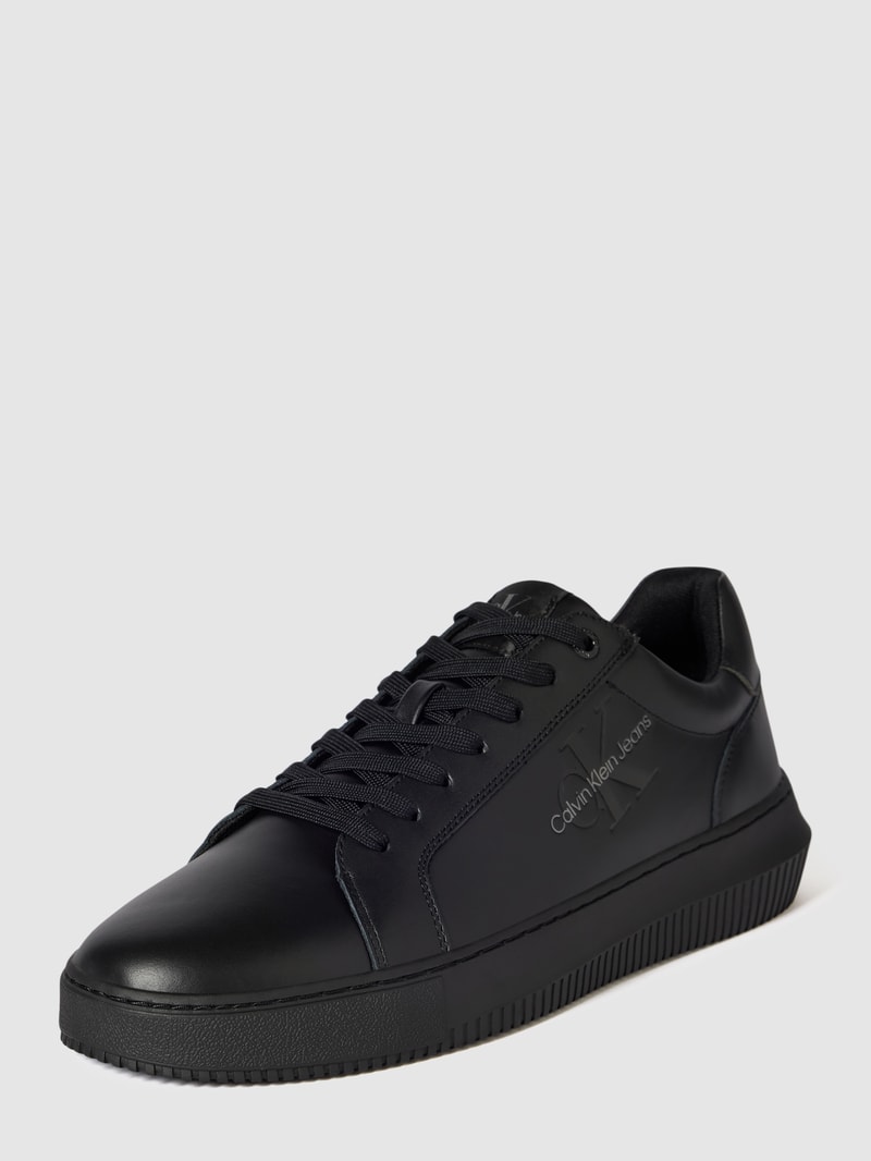 Sneaker mit Logo- und Label-Schriftzug in black