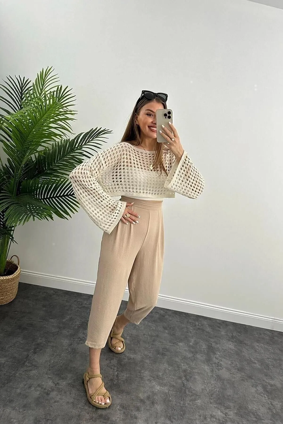 manolyabutik  Bluse - Beige - Bolero