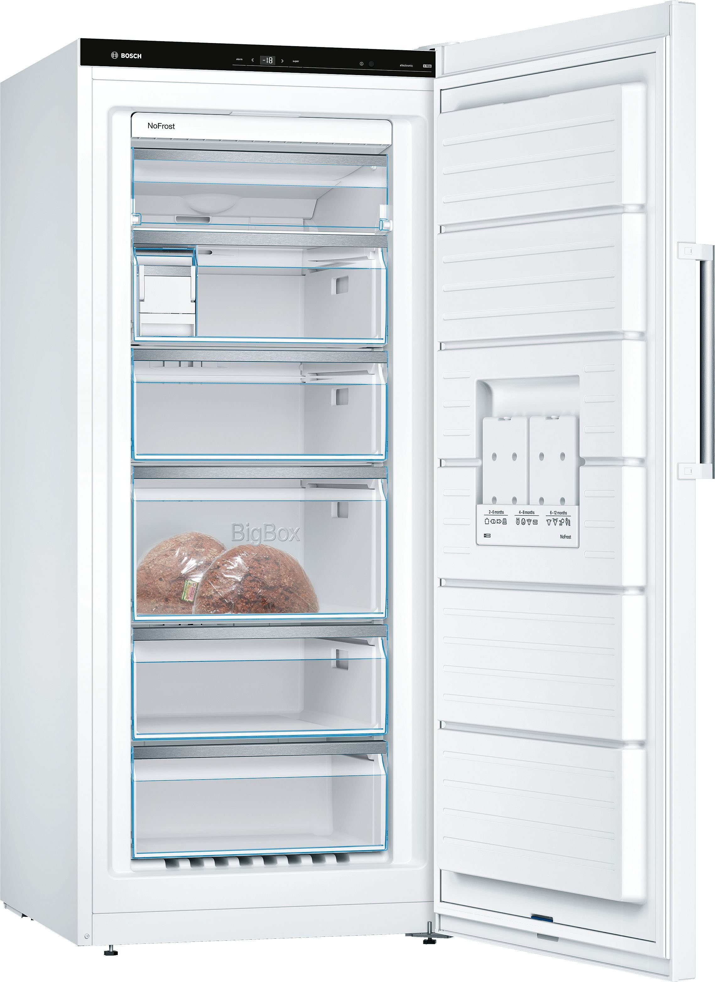 BOSCH Gefrierschrank GSN51AWCV, 161 cm hoch, 70 cm breit