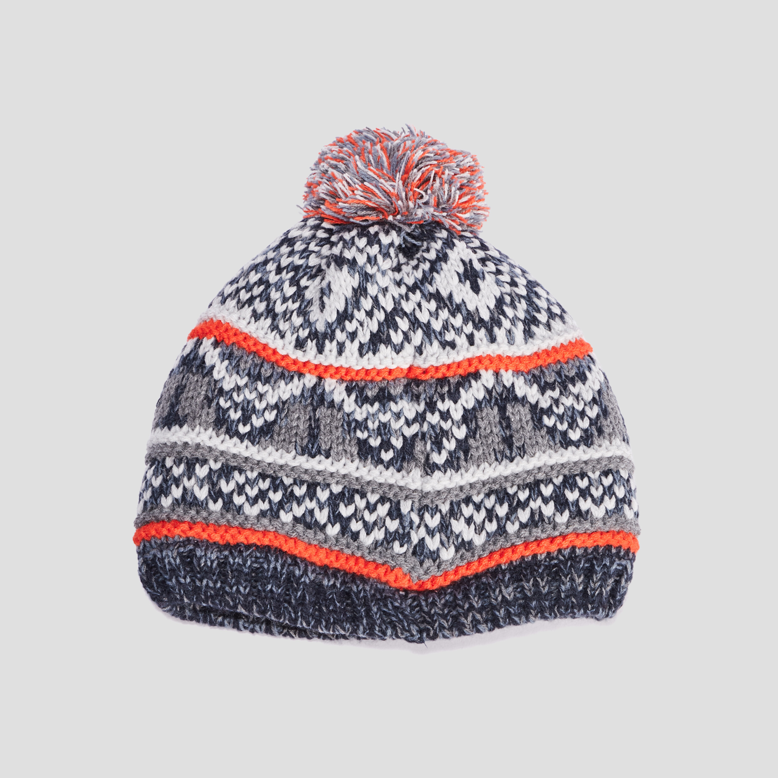 Bonnet à pompon bleu foncé garçon | La Halle
