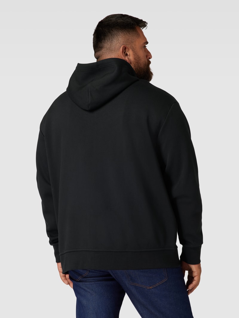 PLUS SIZE Sweatjacke mit Kapuze in schwarz
