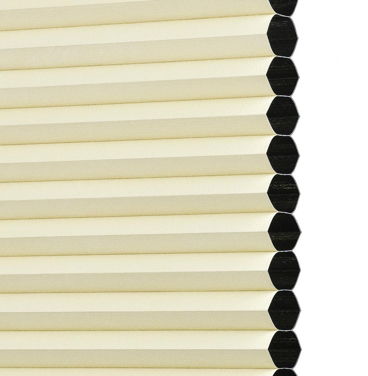 Bella Casa Klemmfix Thermo-Plissee verspannt, Verdunklung, 100 x 130 cm (Breite x Höhe), ecru