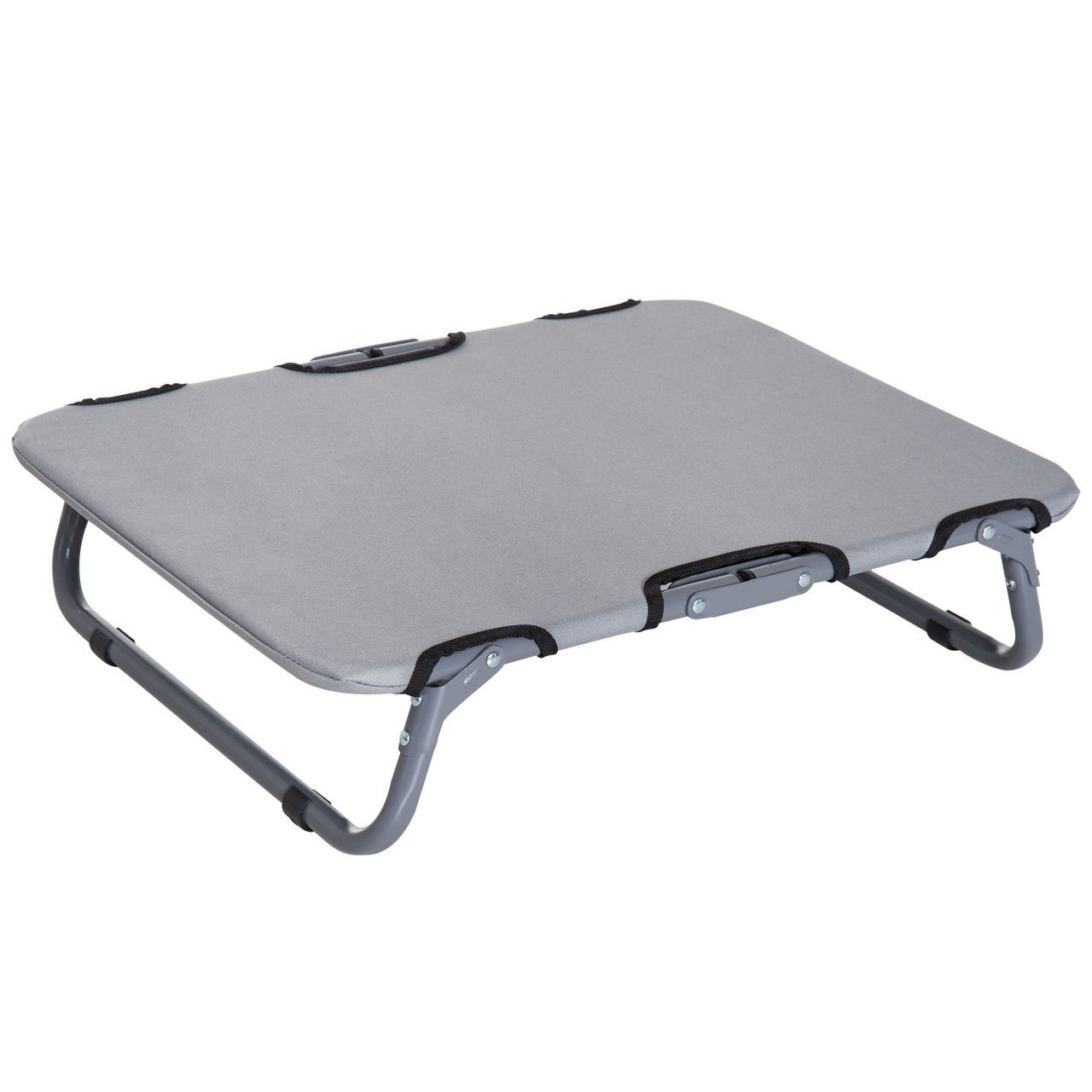 PawHut Hundeliege Outdoor Hundebett Katzenbett Schlafplatz faltbar grau