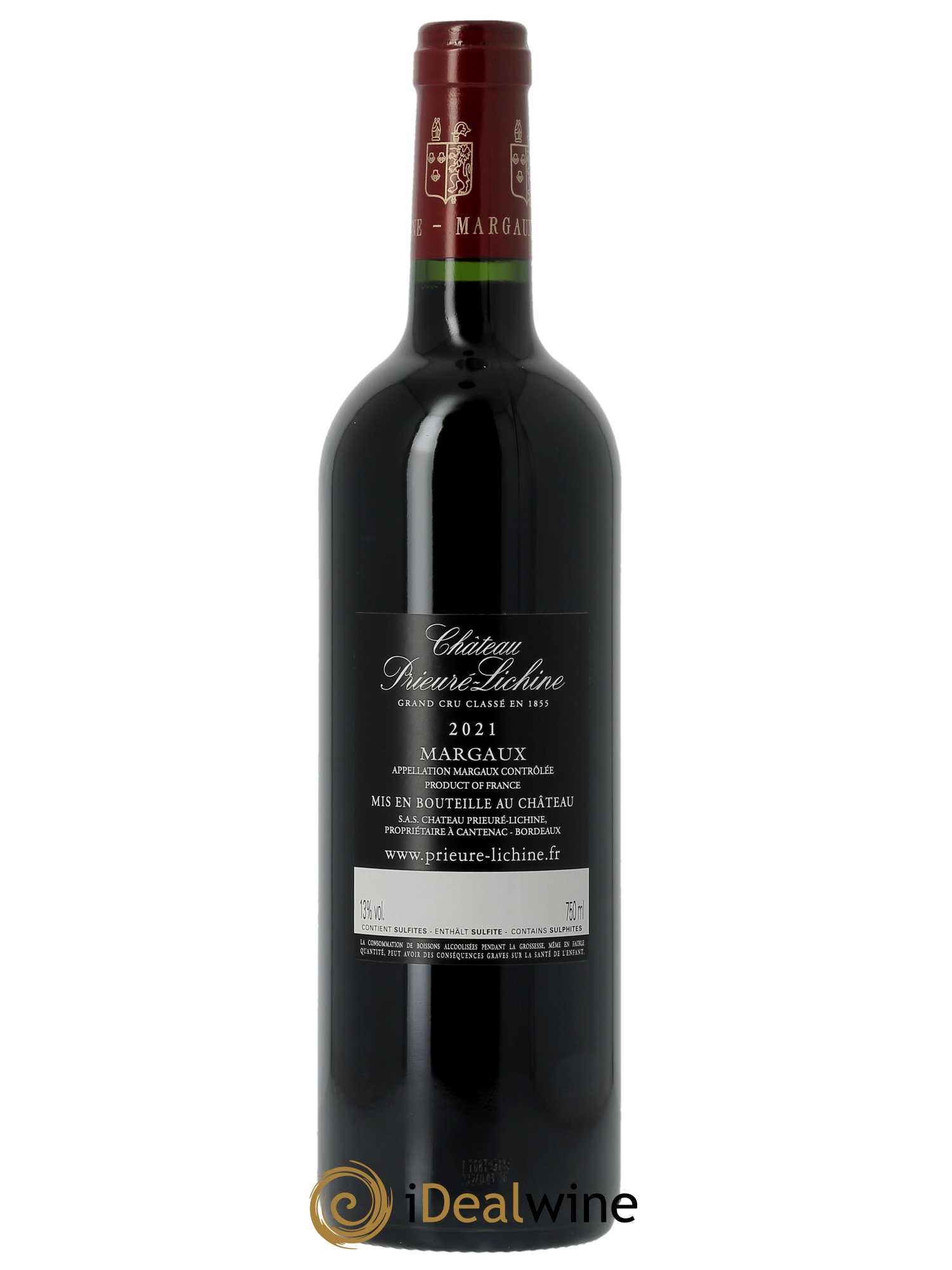 Château Prieuré Lichine 4ème Grand Cru Classé (CBO à partir de 6 BTS) 2021 - Lot de 1 Bouteille