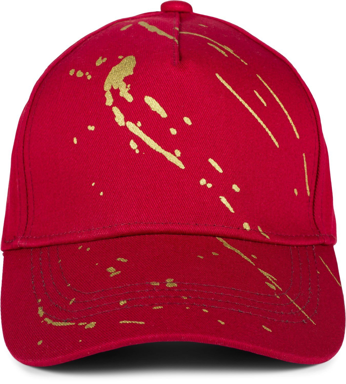 styleBREAKER Baseball Cap (1-St) Baseball Cap mit goldenen Farbspritzern