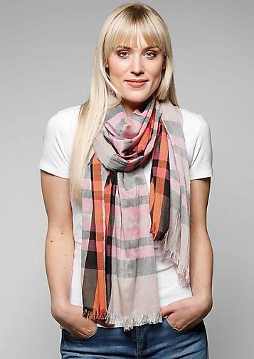 FRAAS Stola in Viskosemischung mit FRAAS Plaid Karo