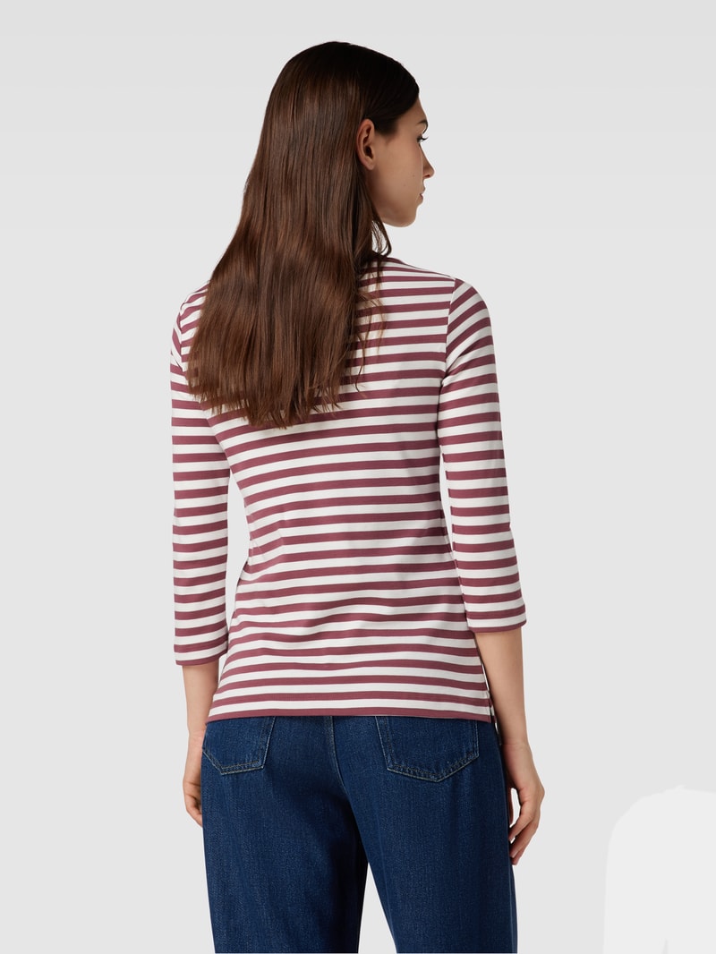 T-Shirt mit 3/4-Arm in rostrot