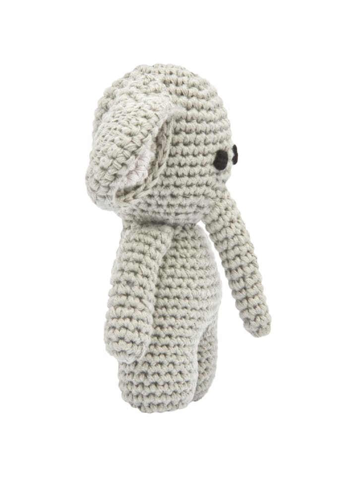 miniHeld Handgestrickter Elefant gehäkelt aus Baumwolle Spielzeug 15 cm 0 Monate günstig kaufen onesize