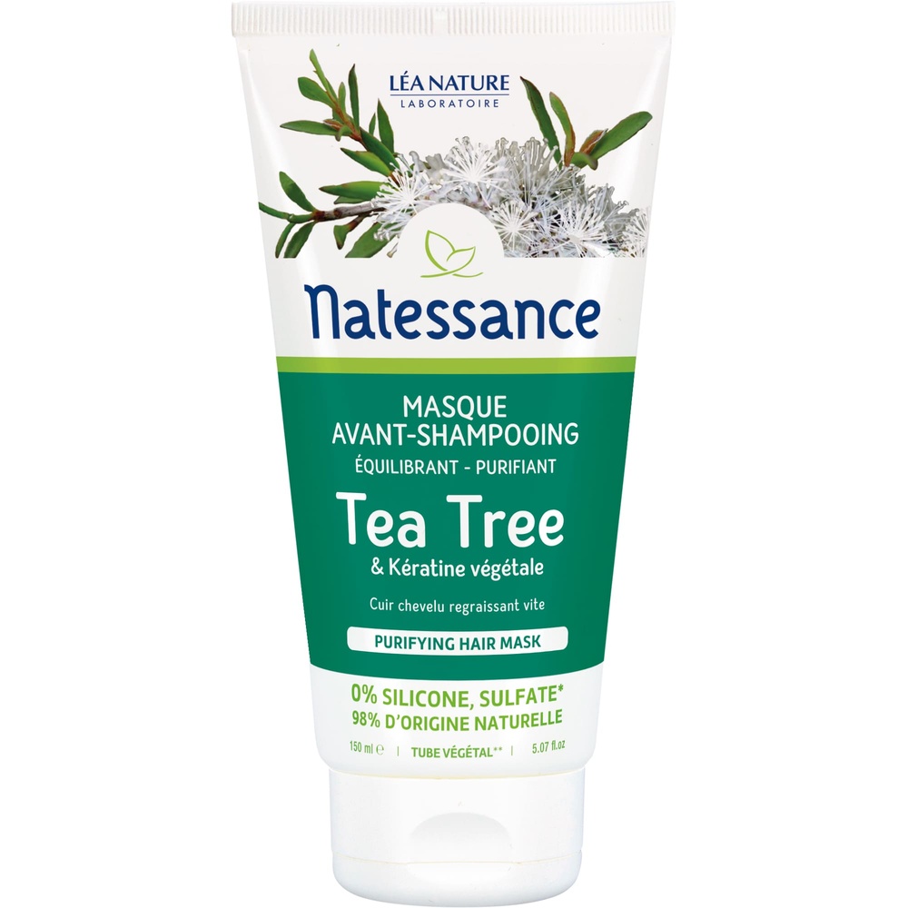 natessance Masque avant-shampooing - Tea Tree & Kératine végétale Masque