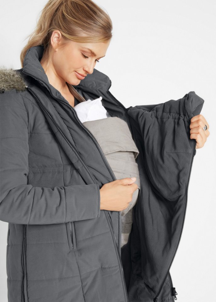 Umstandsjacke/Tragejacke, gesteppt