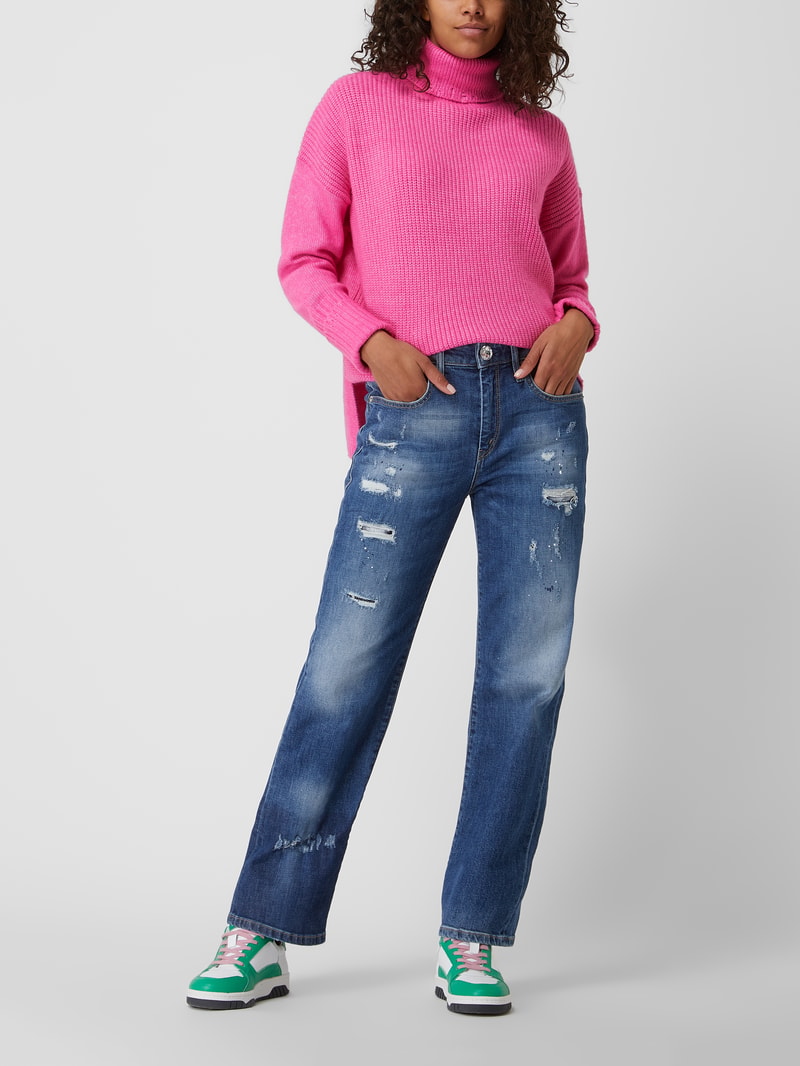 Boyfriend Fit Jeans mit Stretch-Anteil Modell 'Sunday' in blau