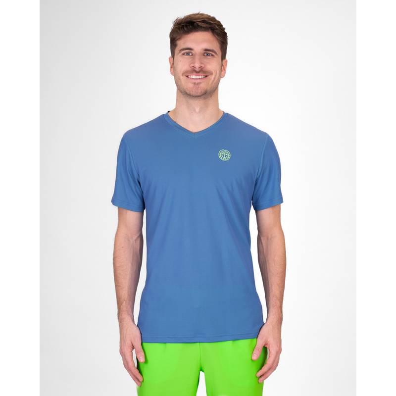 BIDI BADU Crew Inside Out V-Neck Tee Tennisshirt Herren