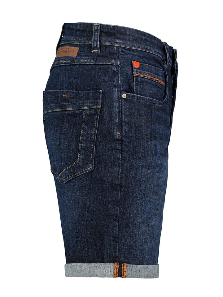 Sublevel Jeans-Bermudas in Dunkelblau günstig kaufen