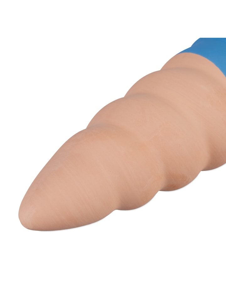 relaxdays 4 x Tonkegel in Terrakotta/ Blau - (H)11,5 x Ø 4,5 cm günstig kaufen onesize