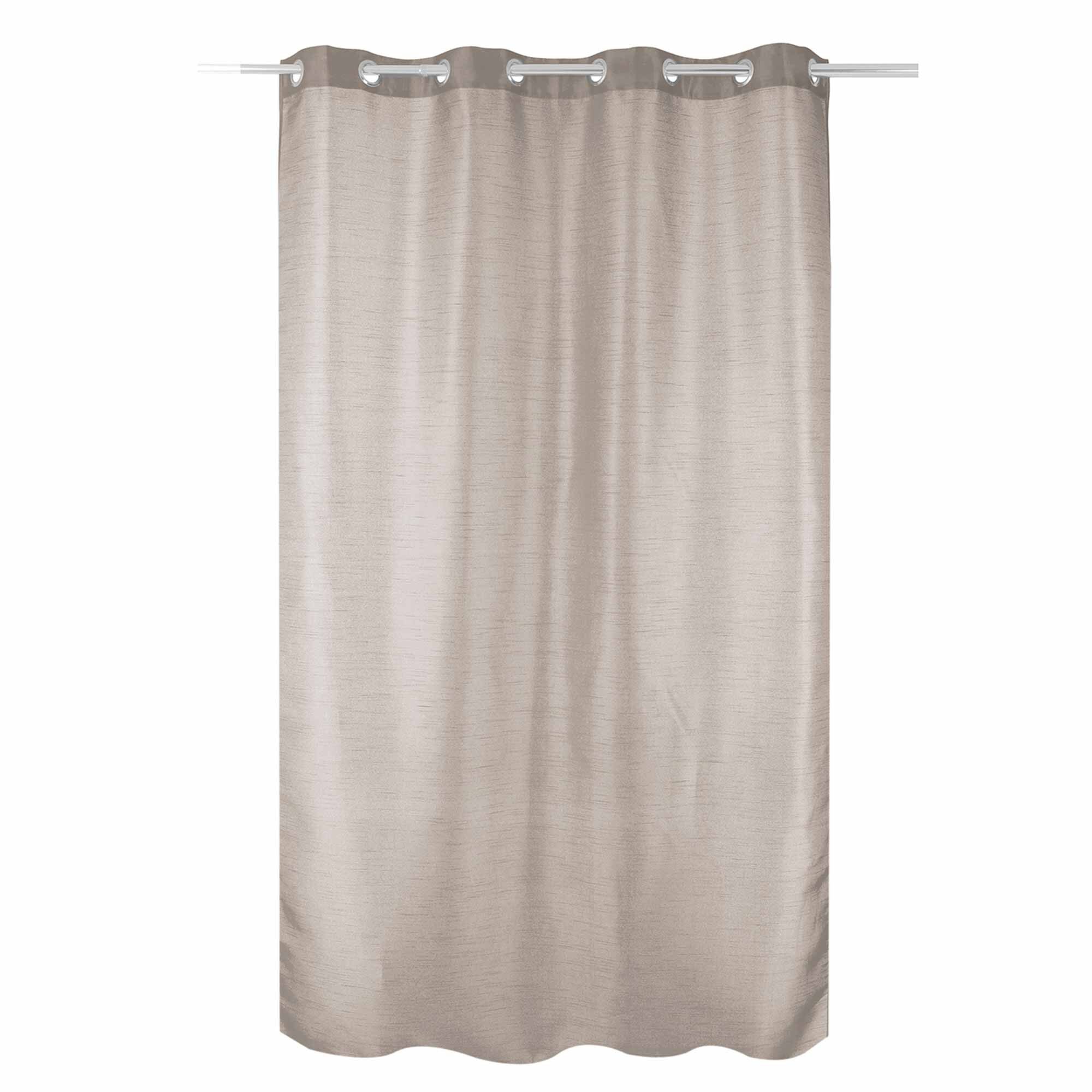 Rideau uni style shantung