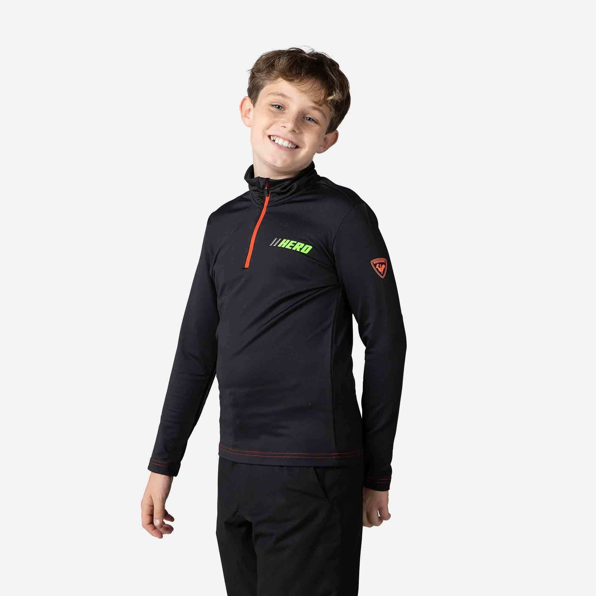 Haut en polaire stretch demi-zip Hero Garçon