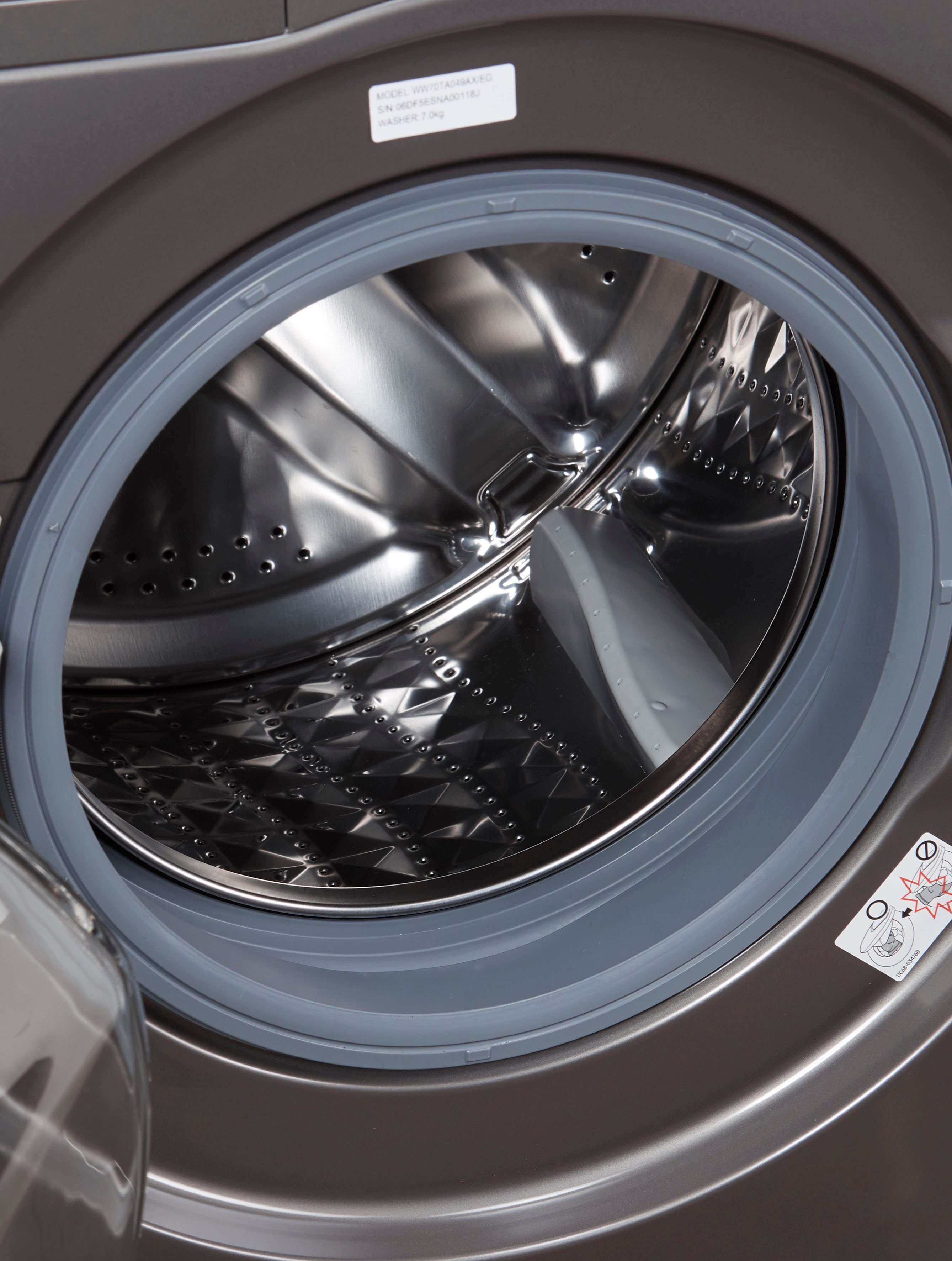 Samsung Waschmaschine WW5000T INOX WW70TA049AX, 7 kg, 1400 U/min, FleckenIntensiv-Funktion