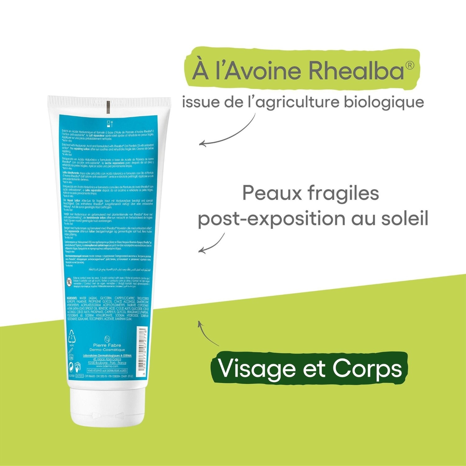 Lozione doposole idratante e riparatrice A-DERMA