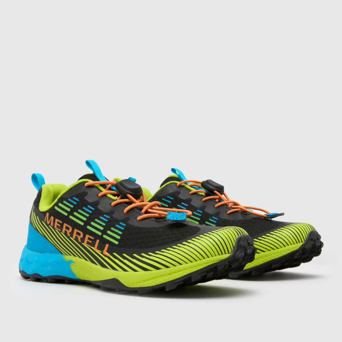 Merrell marinblå och gröna agility peak pojkar/ungdomsskor