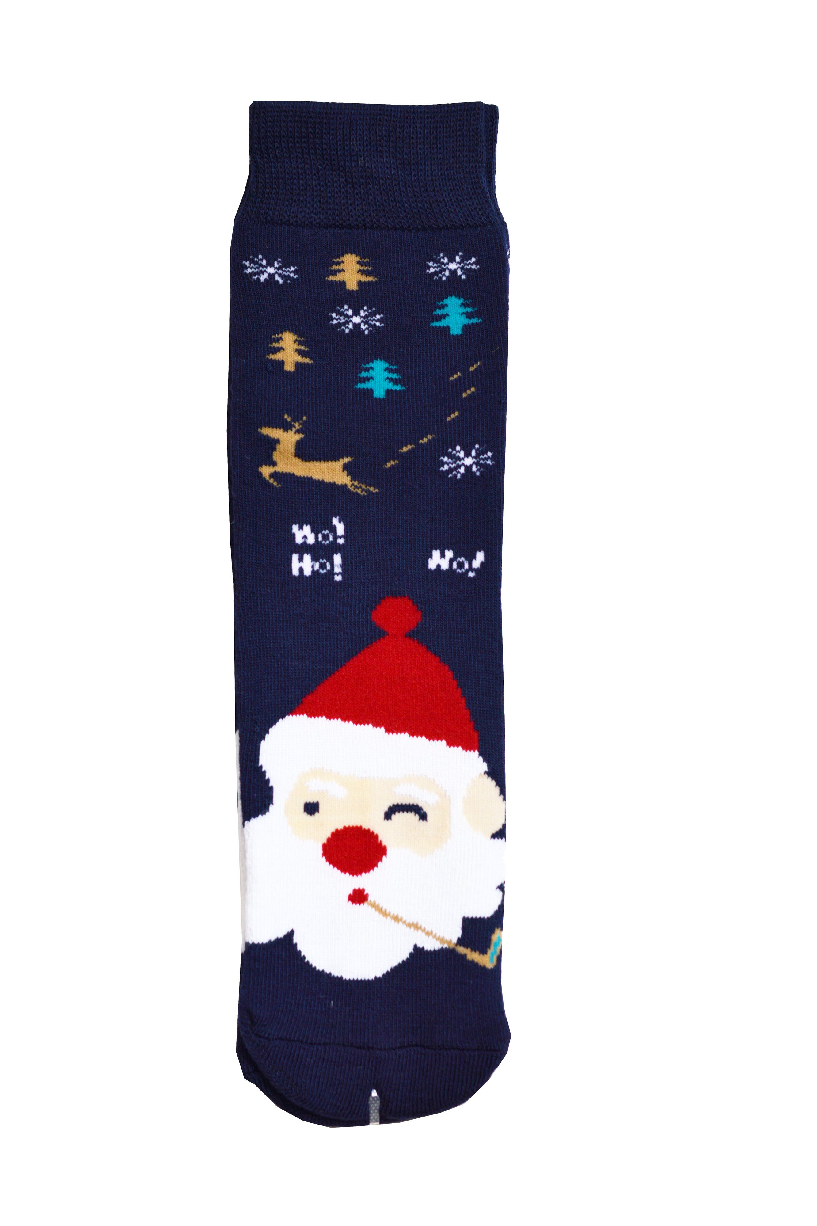 Frostfighter Thermosocken Weihnachtssocken (6 Paar) Anitipilling Innenfutter, Vollfrottee Innenfutter