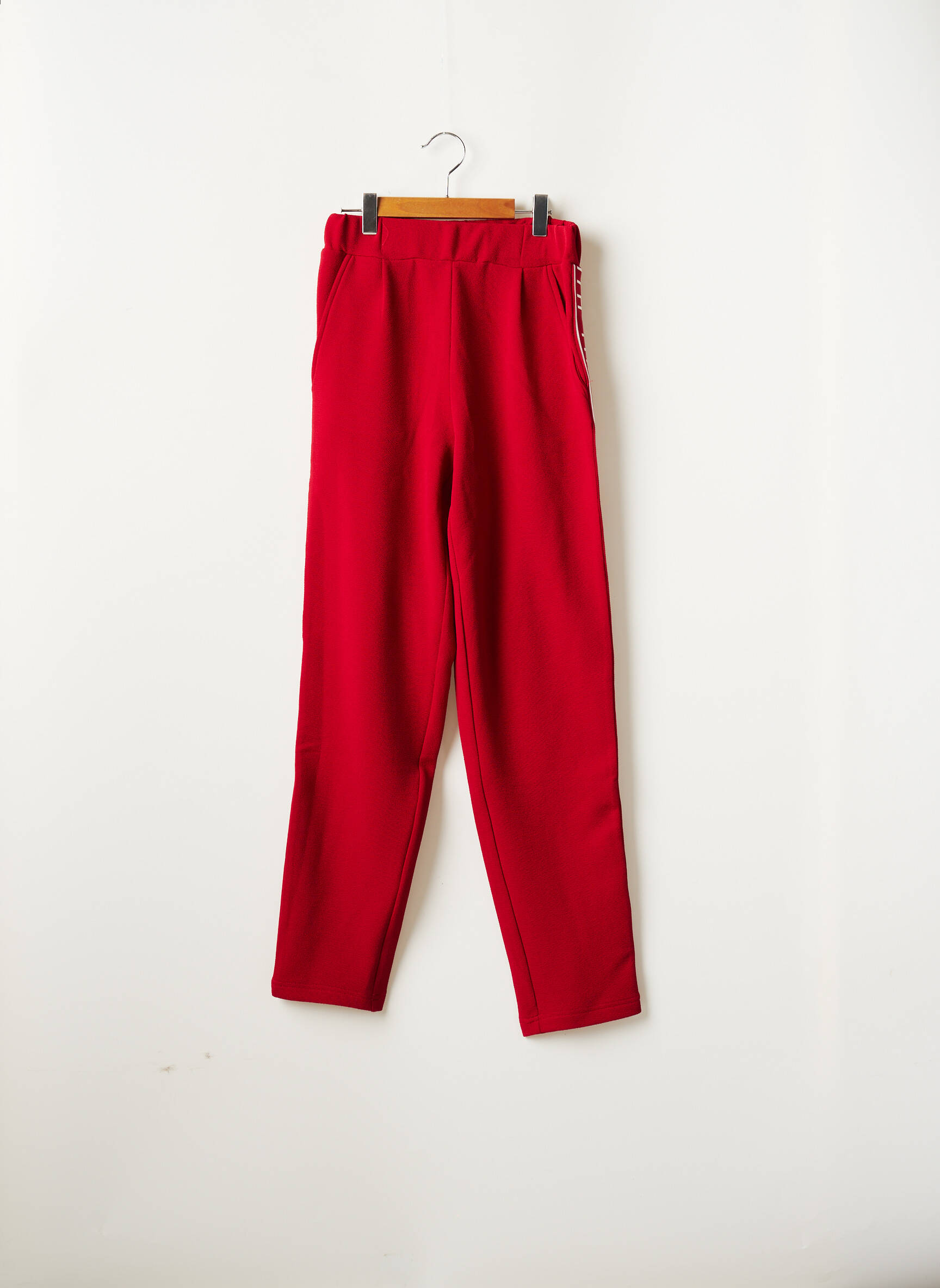 Beckaro Pantalons Droits Fille couleur rouge