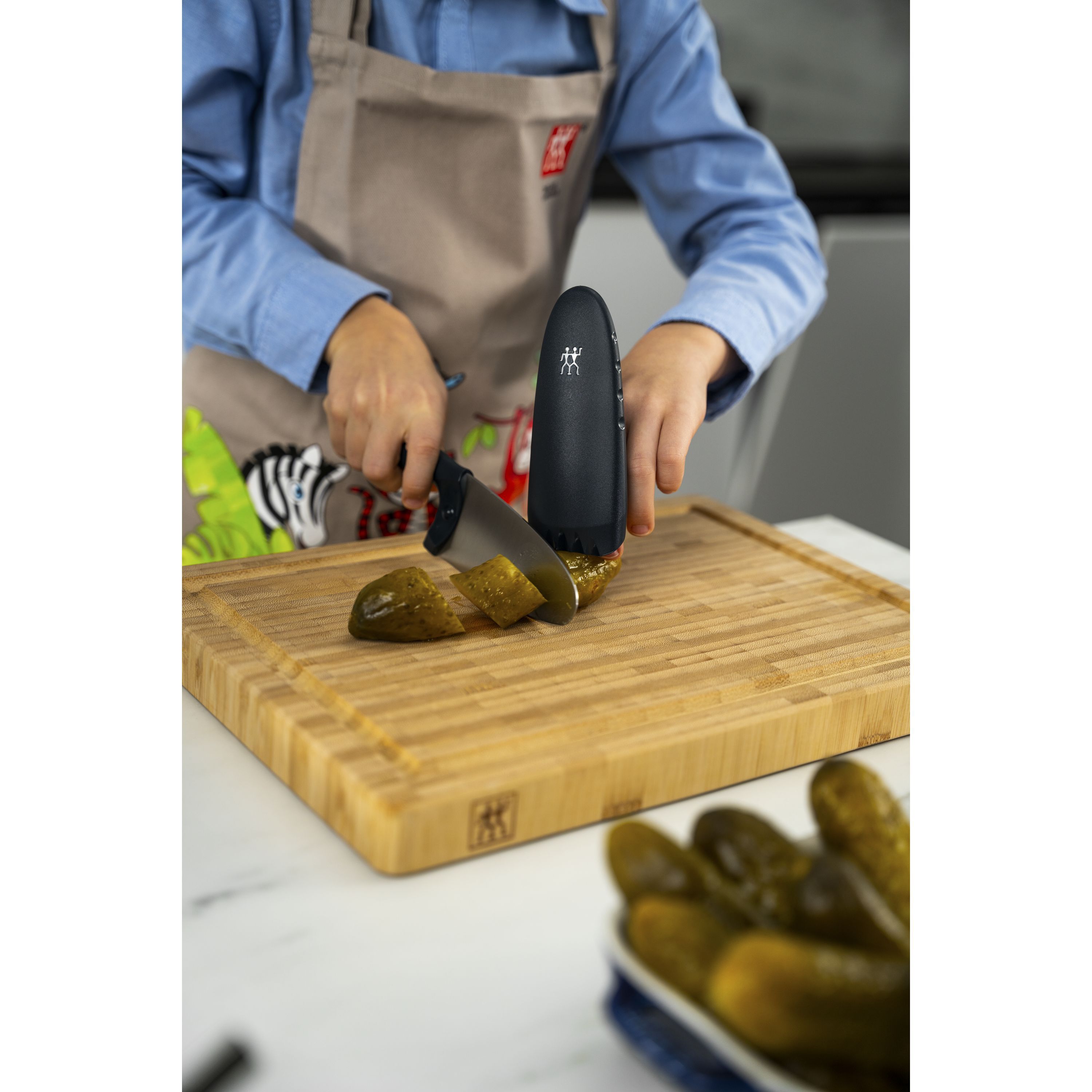 Kochmesser 10 cm, Blau
