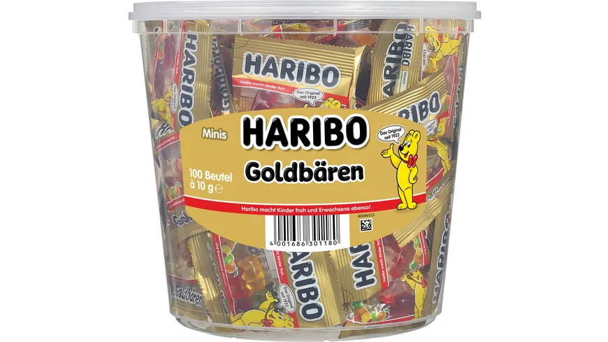 Haribo Fruchtgummi Goldbären Minis Runddose 1000 g