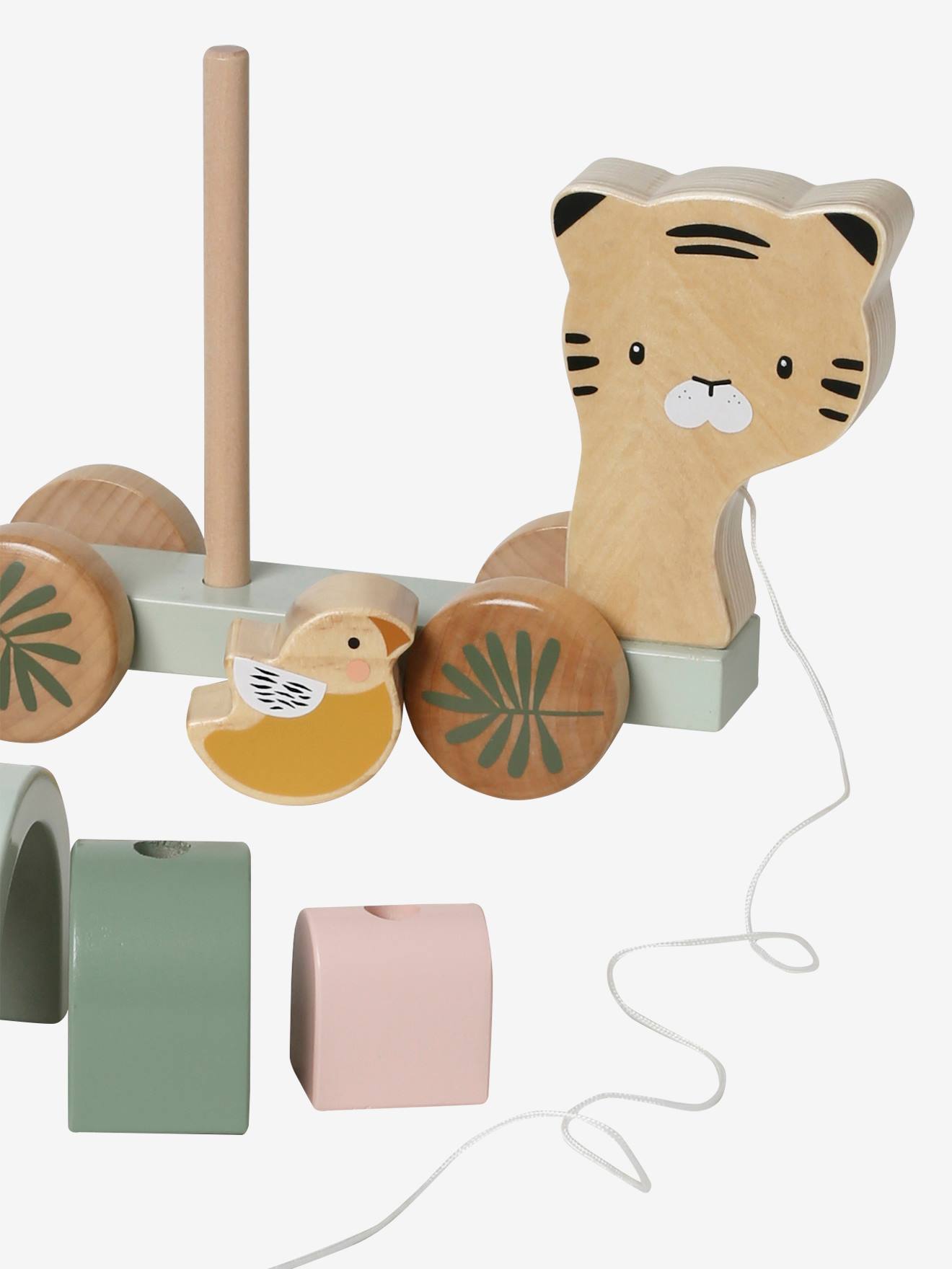 Vertbaudet Baby Stapeltiger, Holz FSC - grün