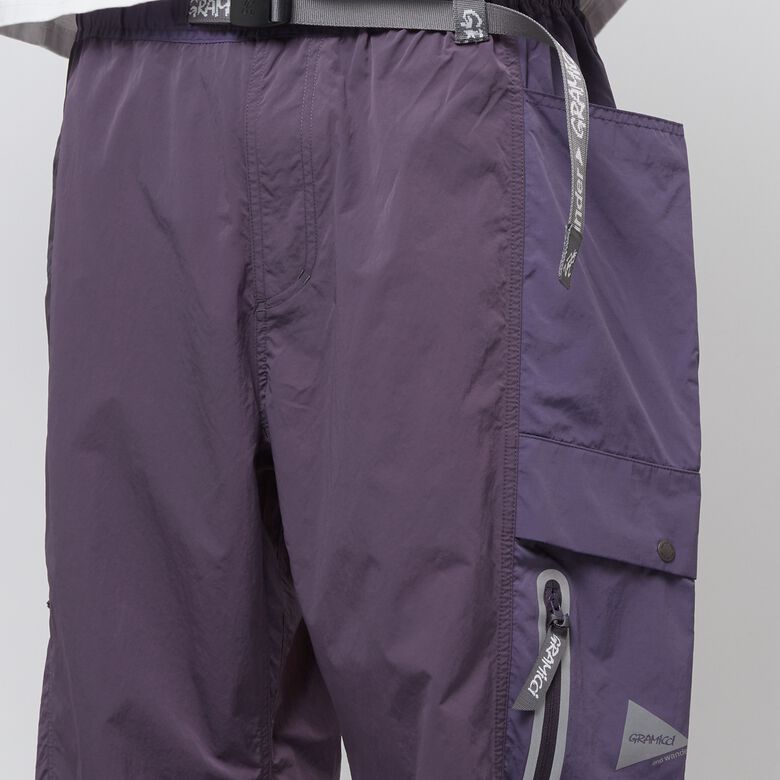 Gramicci x And Wander Patchwork Wind Pant multi purple