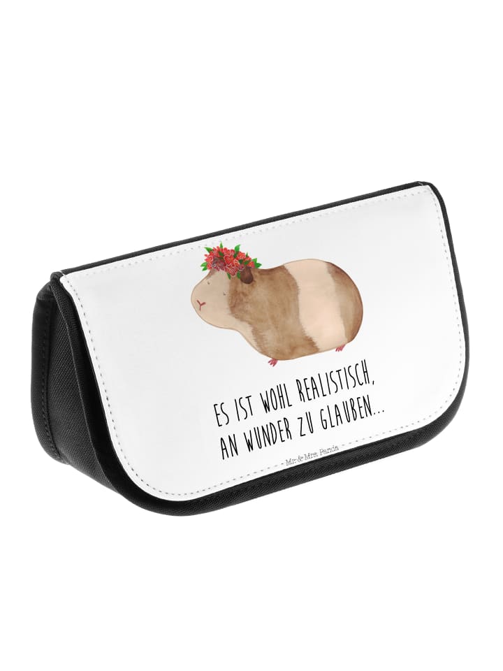 Mr. & Mrs. Panda Kosmetiktasche Meerschweinchen Weisheit mit Spruch in Weiß günstig kaufen onesize