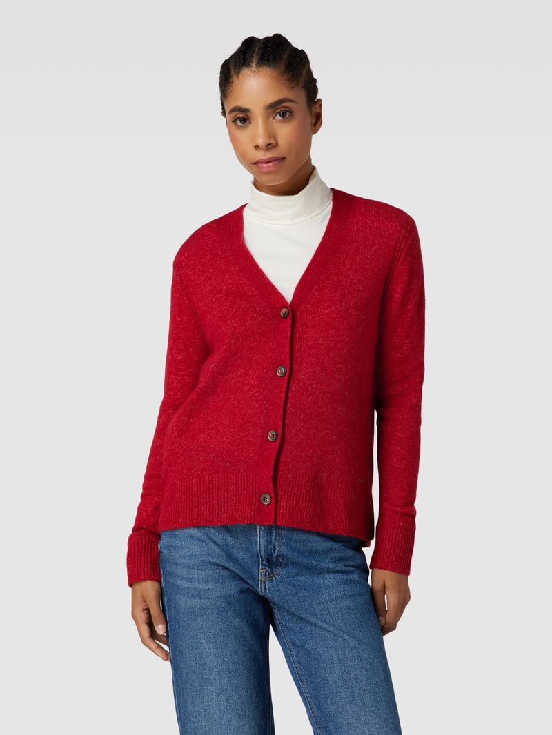 Cardigan mit Label-Detail Modell 'Style.Alicia' in rot