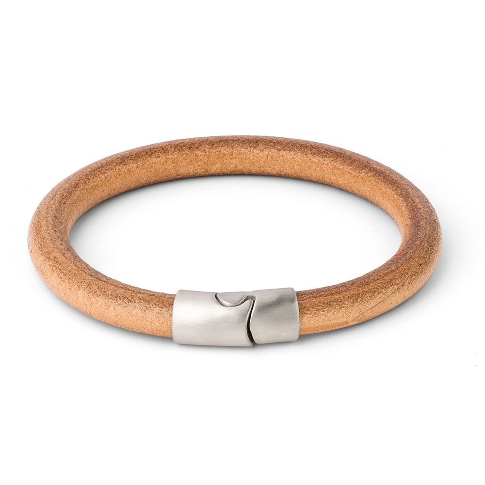 Pippa&Jean Bracelet cuir nappa Cuir véritable en Argent Bracelet