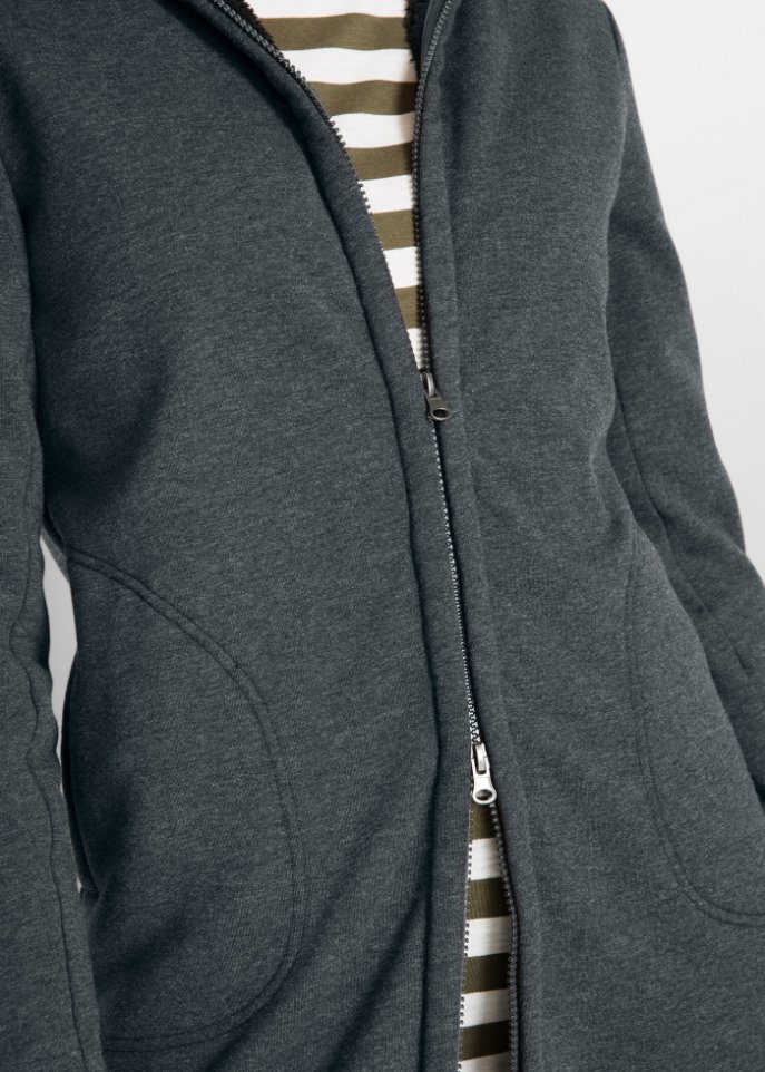Sweatjacke mit Teddyfell