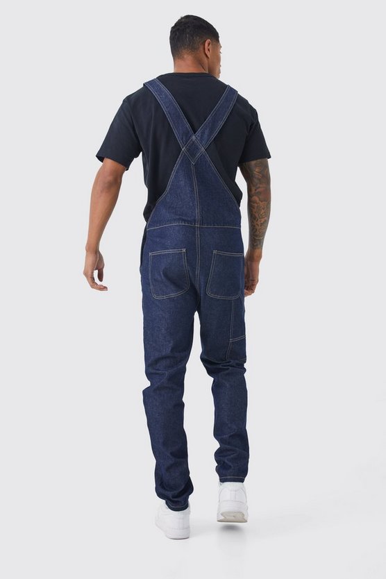 Lange Jeans-Latzhose
