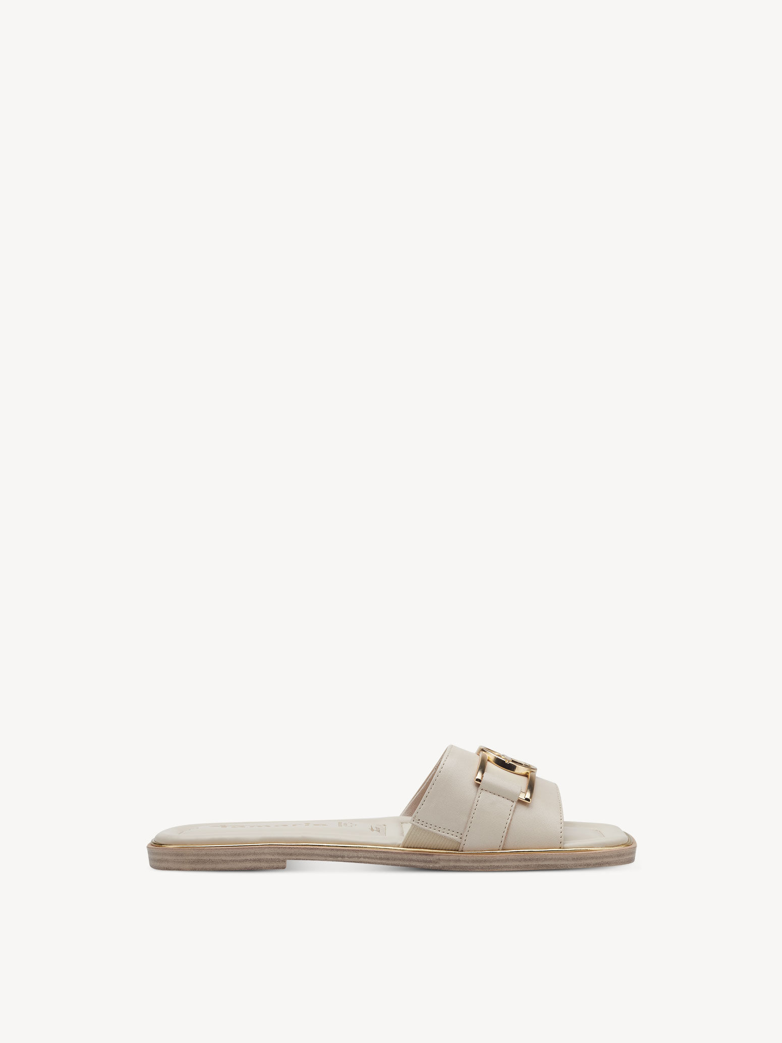 Mule en cuir - beige