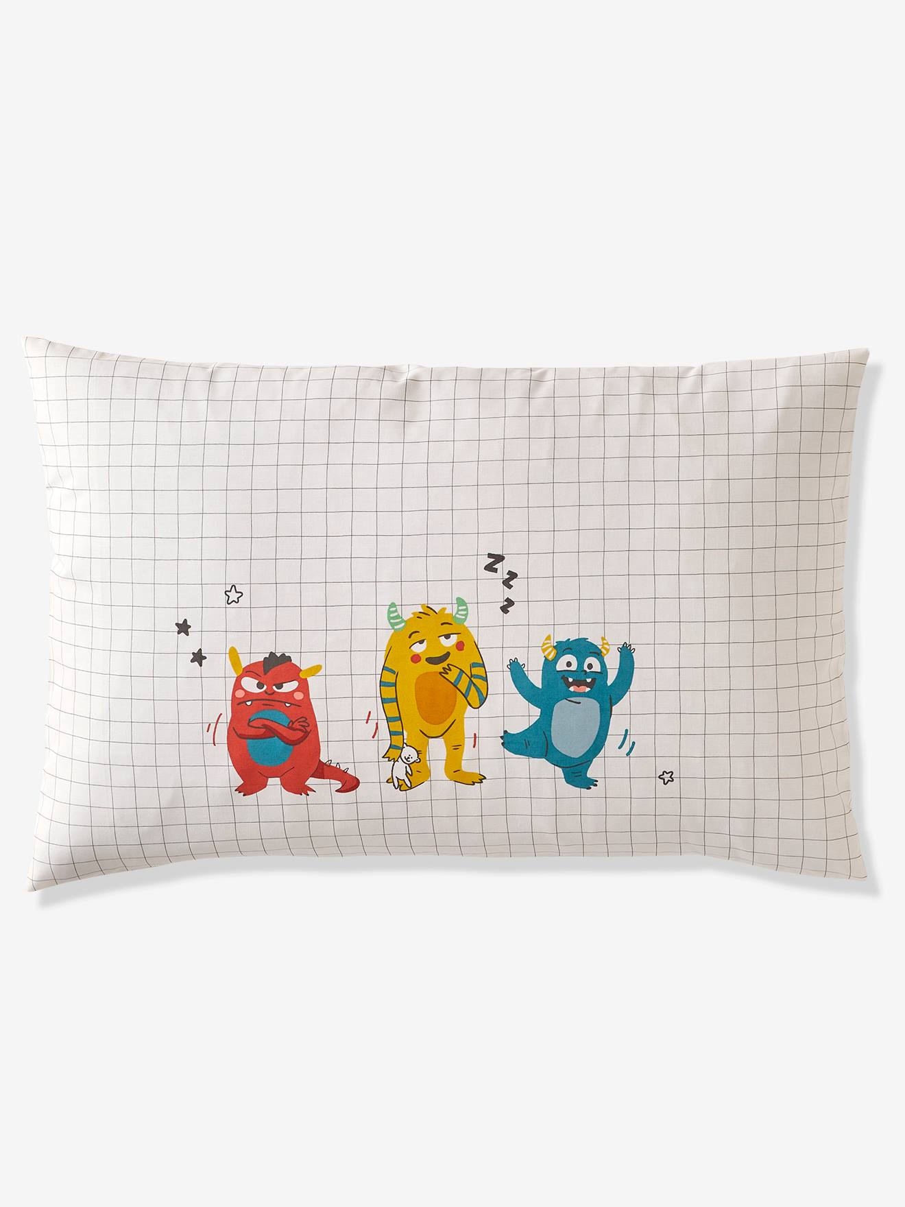 Vertbaudet Kinder Bettwäsche-Set MONSTER Oeko-Tex - mehrfarbig