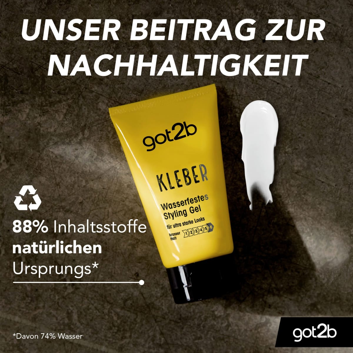 Haargel Kleber wasserfest, 150 ml