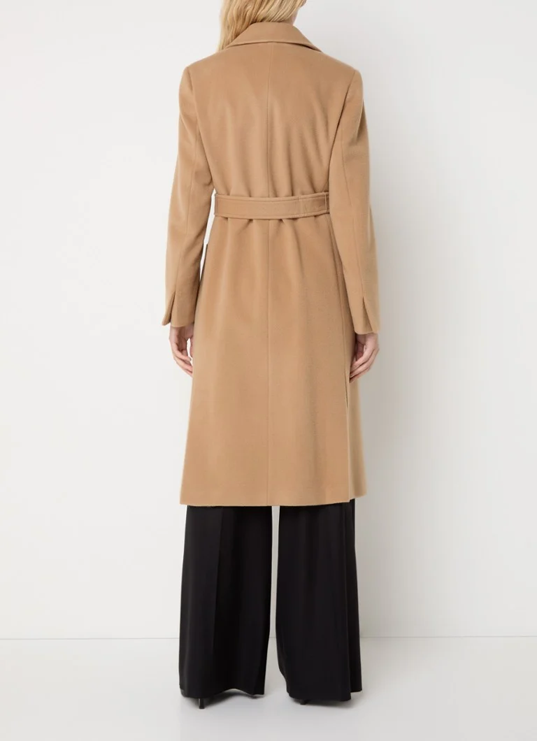 Max & Co Runaway wool coat with tie belt and patch pockets
