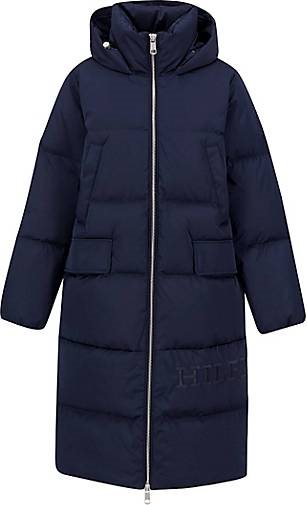 TOMMY HILFIGER Damen Daunenmantel mit Kapuze SATEEN HOODED DOWN MAXI