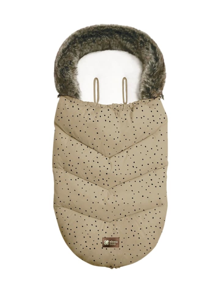 Kikkaboo Kinderwagen Fußsack Luxury Fell in braun günstig kaufen onesize