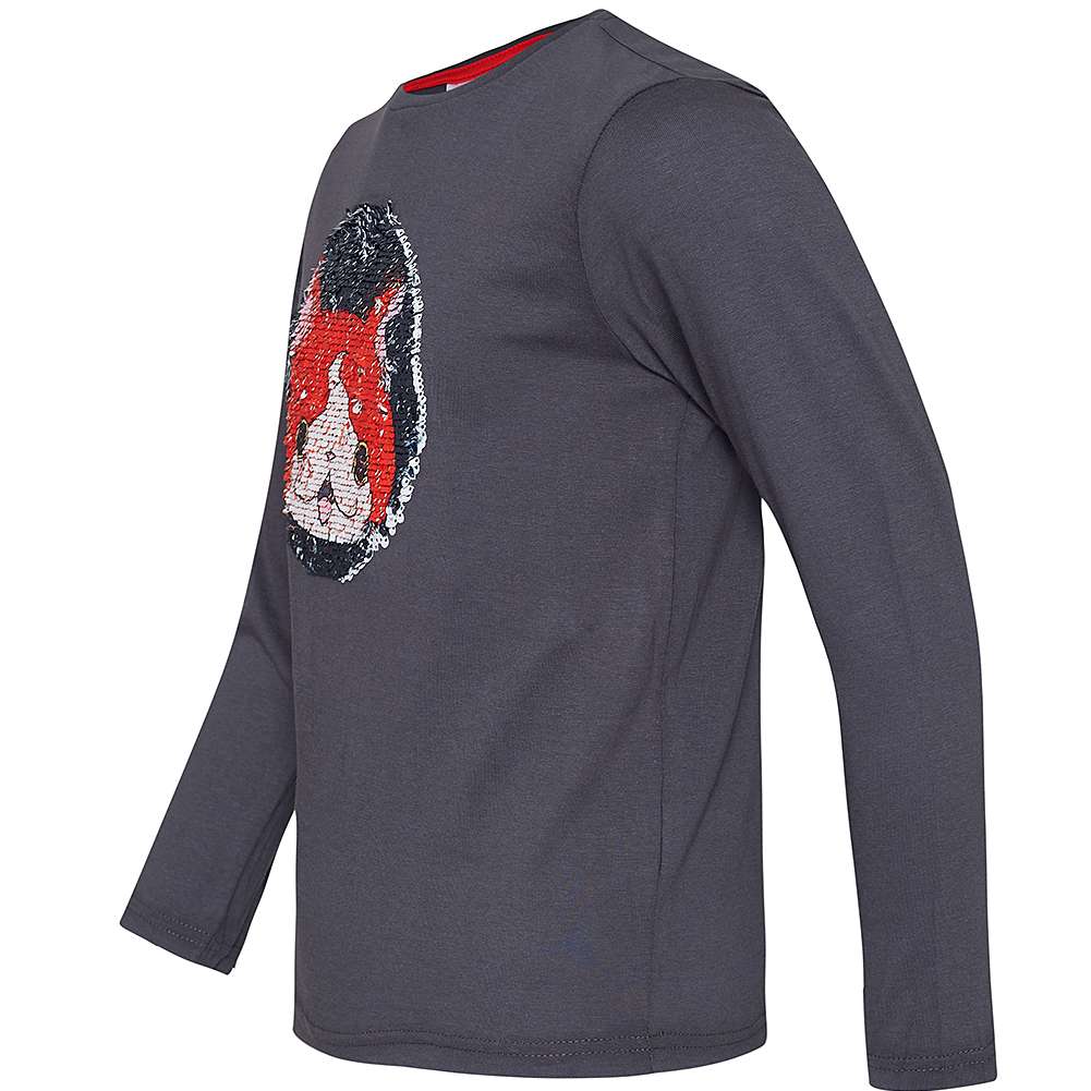 Yo-kai Watch Jungen Langarmshirt RH1243-grey