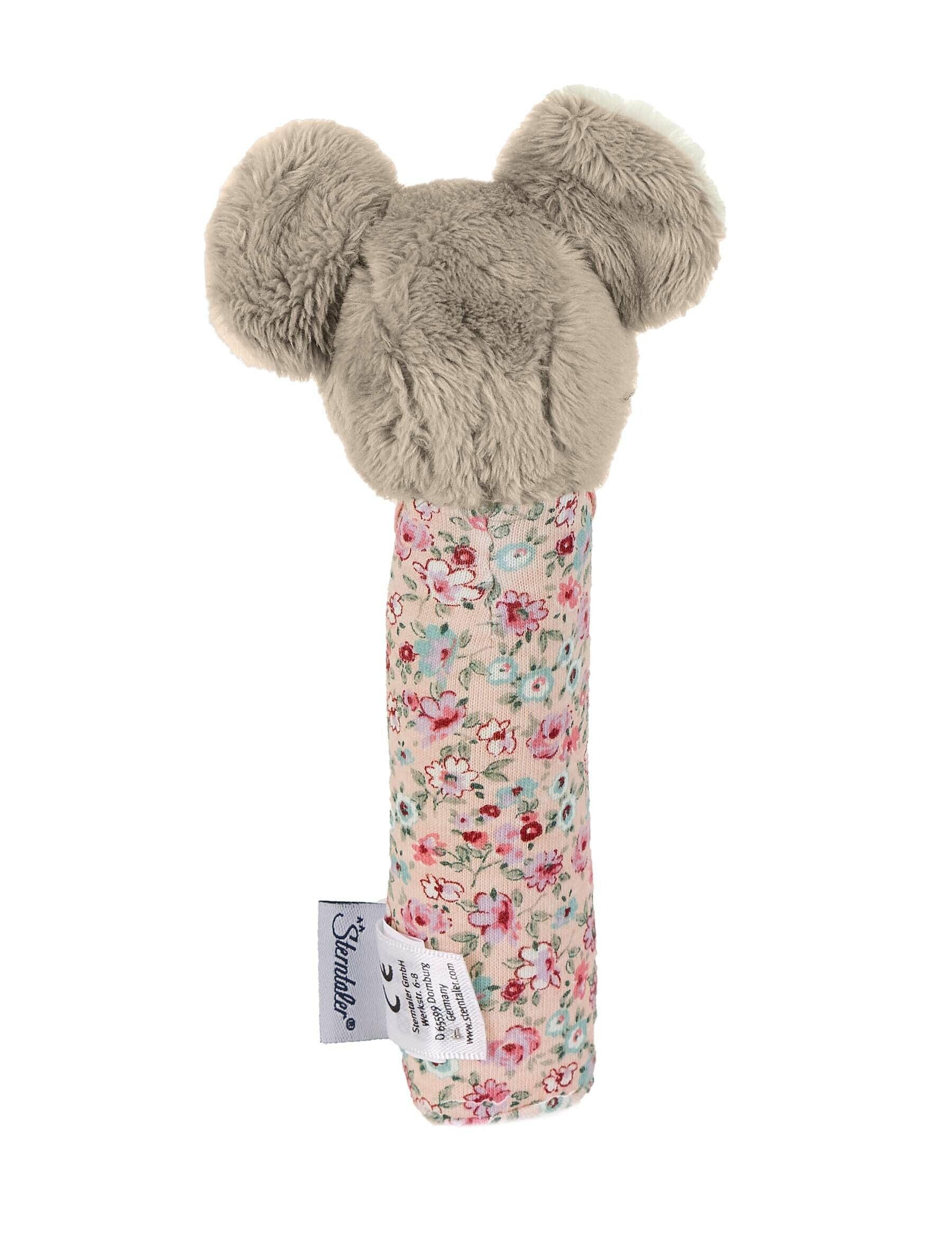 Greif-Quietsche Maus Mabel in Rosa, 17 cm