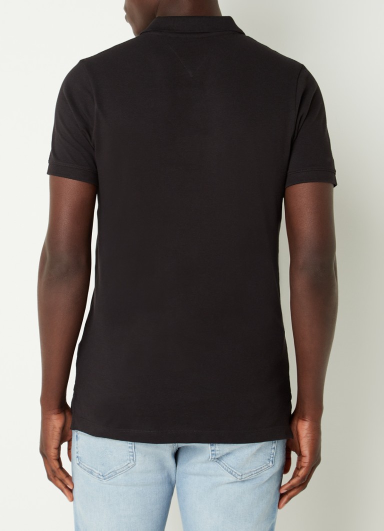 Tricou polo Tommy Hilfiger slim fit din bumbac cu logo
