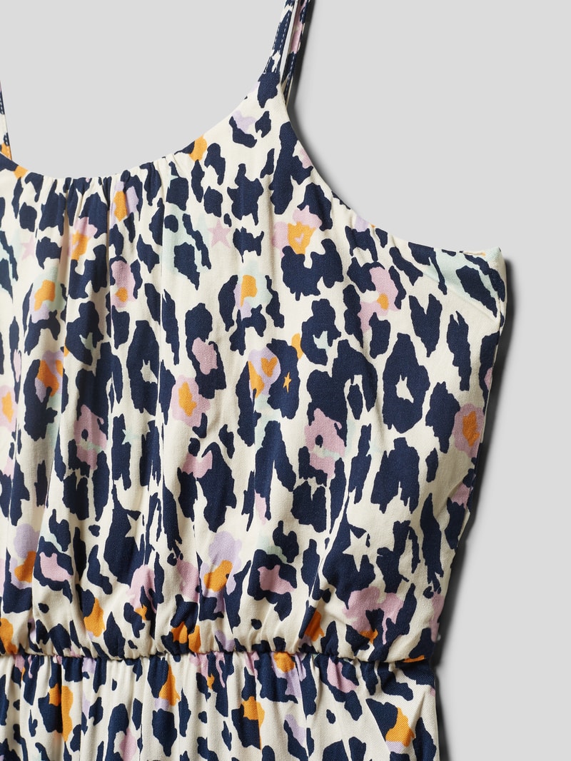 Maxikleid mit Animal-Print Modell 'SCARLETT' in offwhite